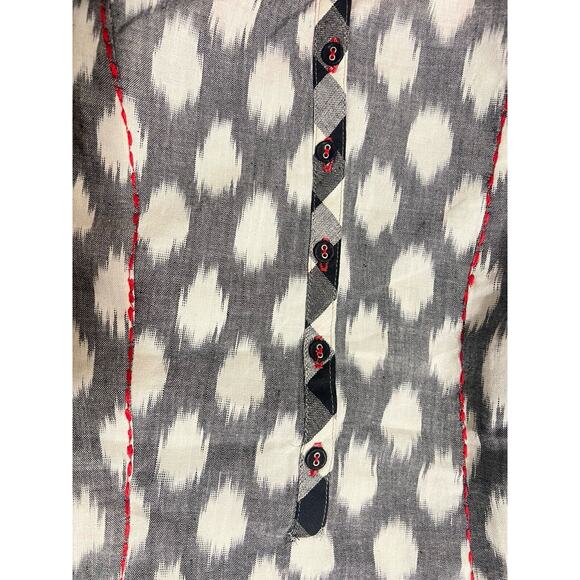 BIBA Boho Midi Dress Size 32 Roll Sleeves - Picture 6 of 9